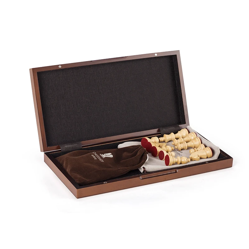 High-End Solid Wood Chess Luxury Wooden Chess Board Set Foldable Checkerboard Portable Travel Board Game Toy Home Decorations