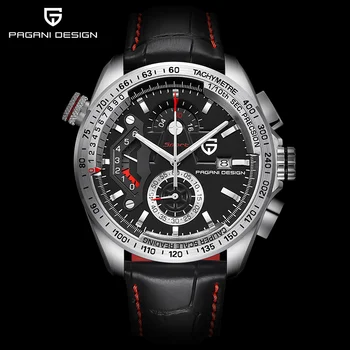 

Men's Luxury Watch PAGANI Design Top Brand Leather Waterproof Chronograph Business Sports Quartz Men Watch Relogio Masculino2020