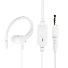 3,5 мм Позолоченные PTT наушники микрофон гарнитура Заушник для Xiaomi Mijia 1S радио силиконовые наушники висят мягкие и удобные