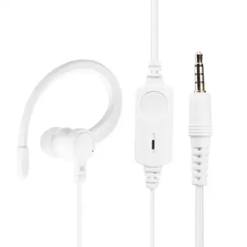 

3.5mm Gold Plated PTT Earphone Mic Headset Earhook for Xiaomi Mijia 1S Radio Silicone Ear Hang Soft and Comfortable