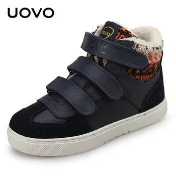 

UOVO Brand Winter Sneakers For Kids Fashion Warm Sport Footwear For Children Big Boys And Girls Casual Shoes Size 30#-39#