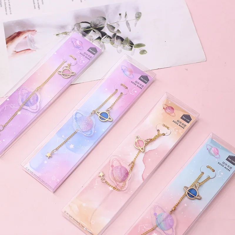 4 шт./компл. креативные Металлические Закладки брелок держатель книги открытка подарок канцелярские принадлежности