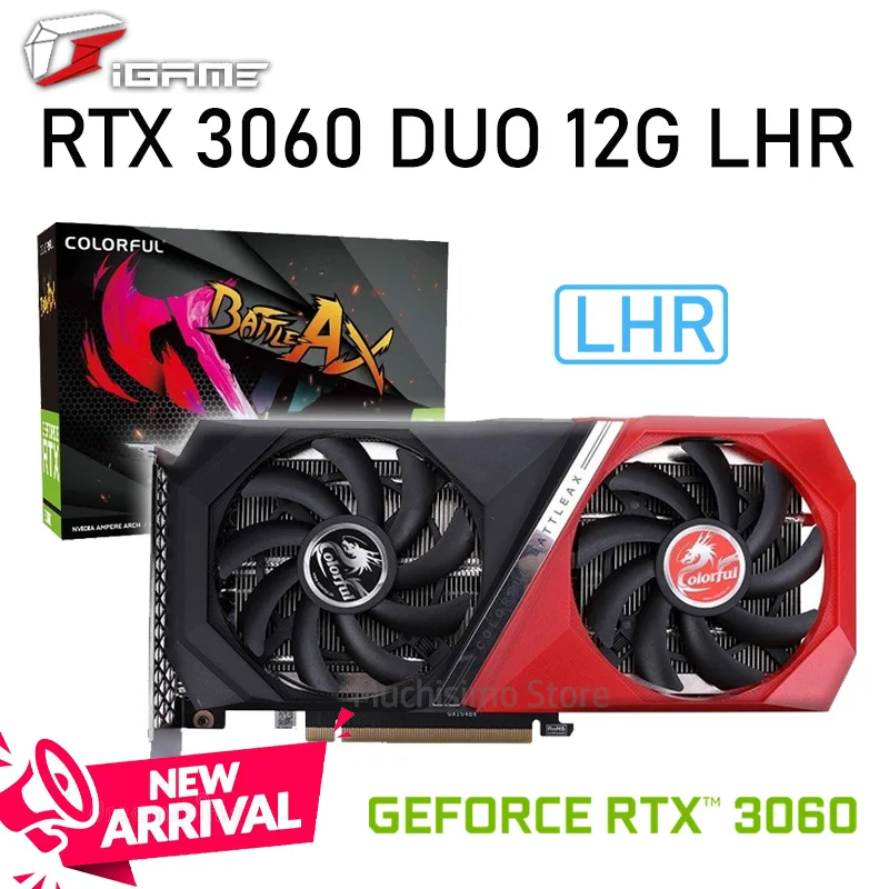 Colorful GeForce RTX 3060 DUO 12G L Graphics Card 15000MHz GDDR6 12GB 