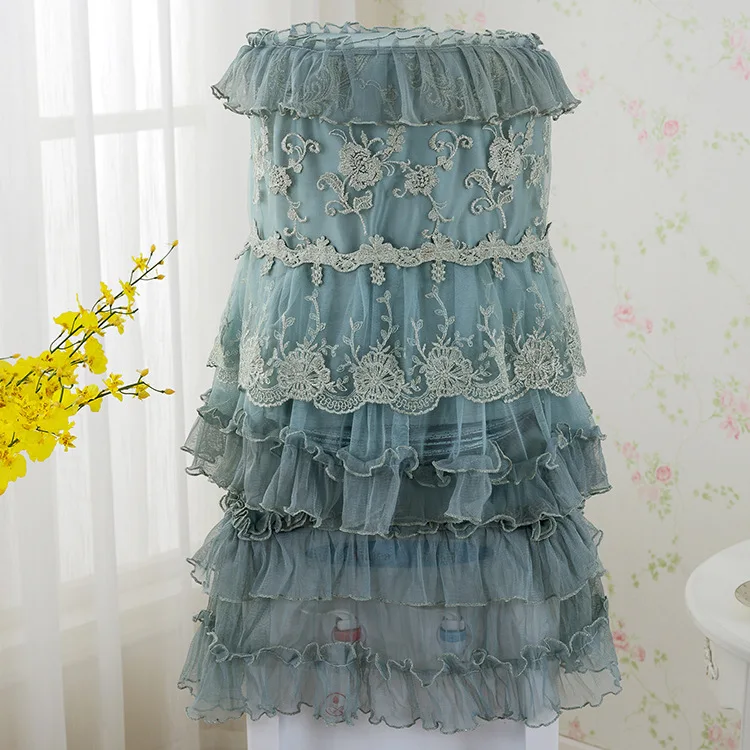 2pcs/set European pastoral lace frill water dispenser cover set water cooler cover dust proof barrel home decor
