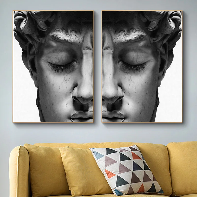 

Statue Of David Canvas Paintings On The Wall Posters And Prints Portrait Of David Wall Art Canvas Pictures Home Wall Decoration