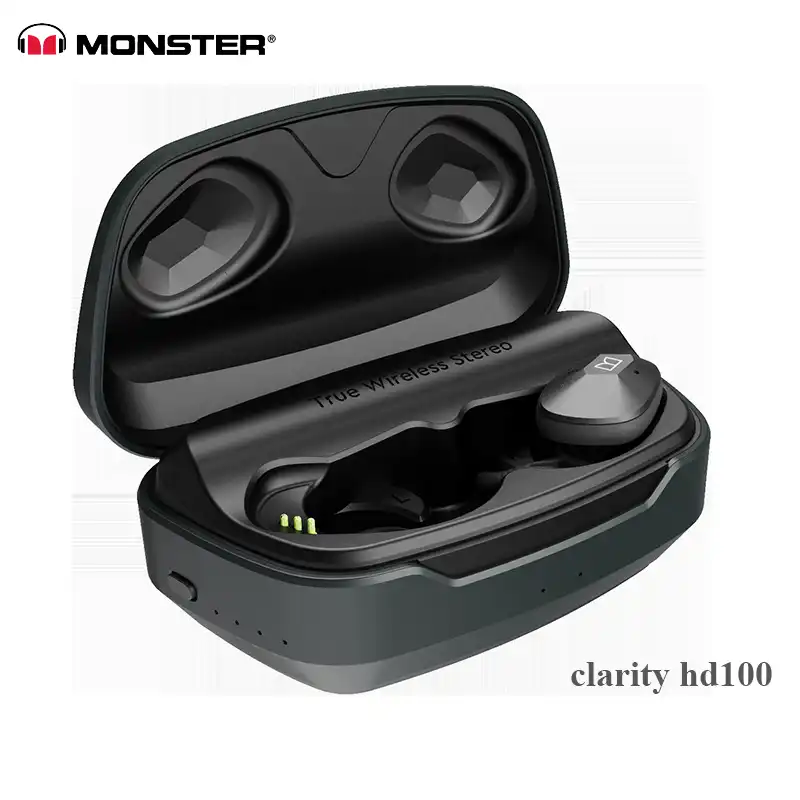 オリジナルモンスター明快 Hd100 Hd110 ワイヤレスイヤホン Tws Bluetooth 5 0 と Anc アクティブノイズリダクションと Cvc イヤホン Bluetooth イヤホン ヘッドホン Aliexpress