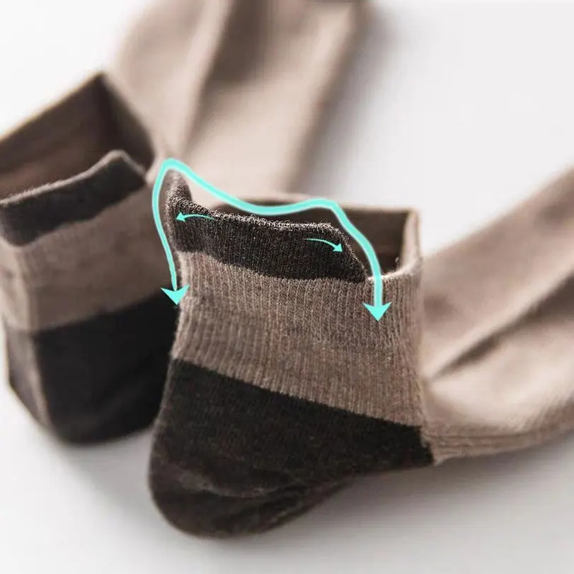 

Men's Socks Four Seasons Men's Boat Socks Lifting Ear Sports Socks Deodorant Sweat Absorbing Pure Color Short Tube Cotton Socks