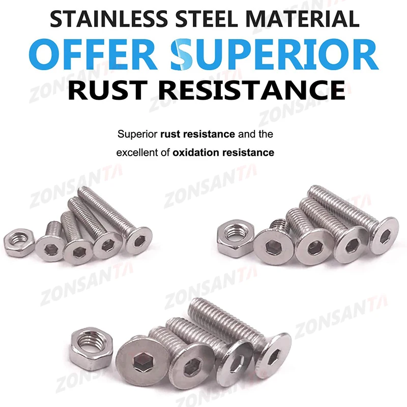 Countersunk head screw box 2