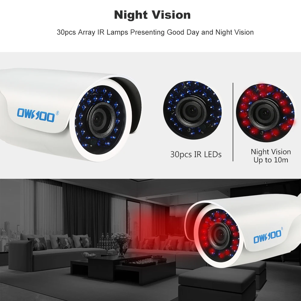 KKmoon 1080P AHD цилиндрическая Водонепроницаемая CCTV камера ИК светодиоды ночного видения IR-CUT для помещений и улицы система безопасности PAL