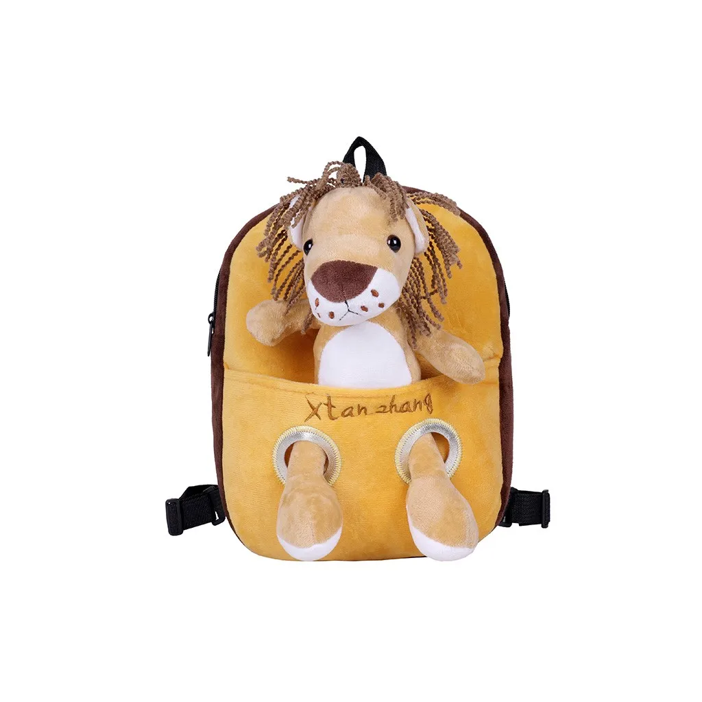 H30 3D Мультяшные Детские рюкзаки, милый плюшевый мини Школьный рюкзак, Детский плюшевый рюкзак, детские школьные сумки, рюкзаки для мальчиков и девочек - Цвет: D