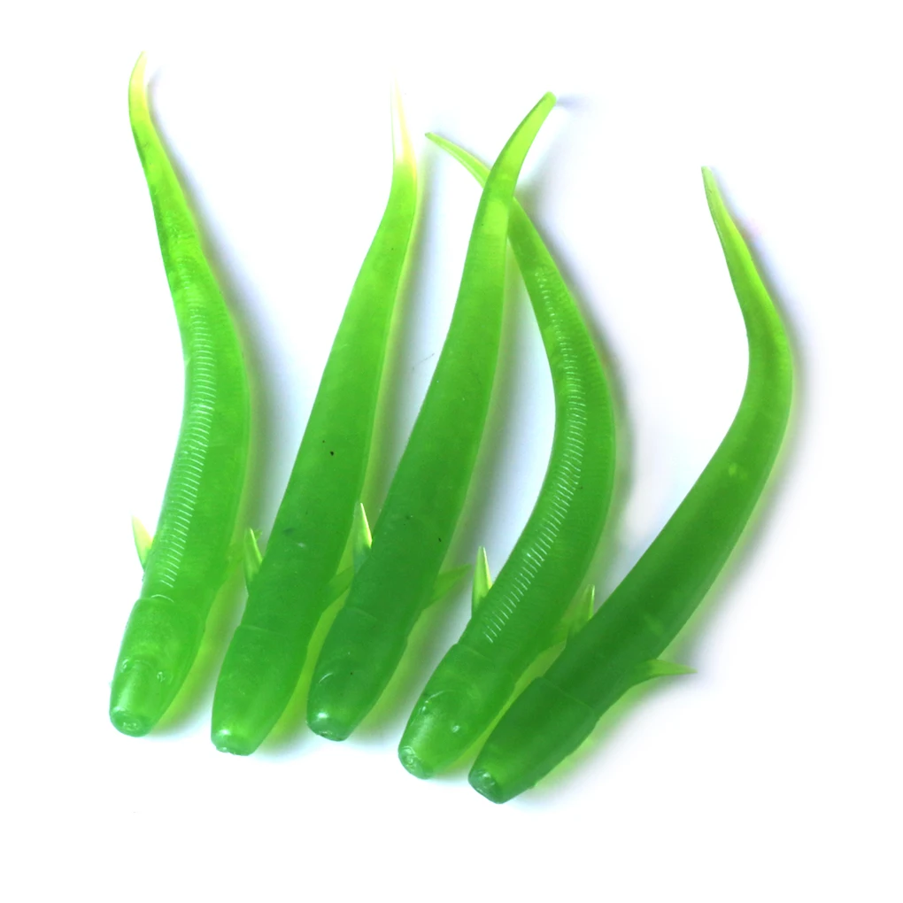 10 шт. Мягкие пластиковые искусственные зеленые приманки форма приманки рыболовные приманки инструмент для снасти Спиннер
