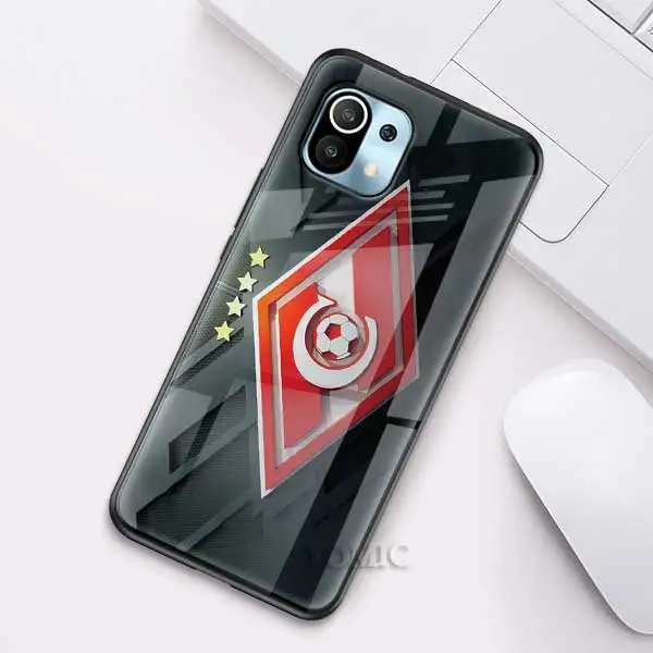Russian Spartak Moscow Football Glass Case for Xiaomi Redmi Note 9S 8 K40 Mi 11 Poco X3 NFC 9 8T 9T 10T Pro 10 Lite Phone Cover T01