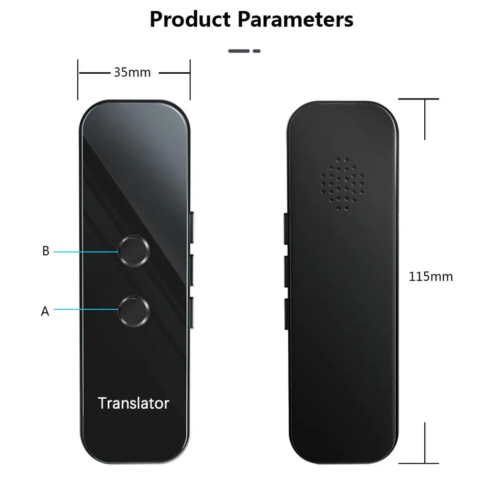 G6 многоязычный Интеллектуальный голосовой переводчик Bluetooth BT4.2 более 70 языков s 200 стран переводное устройство