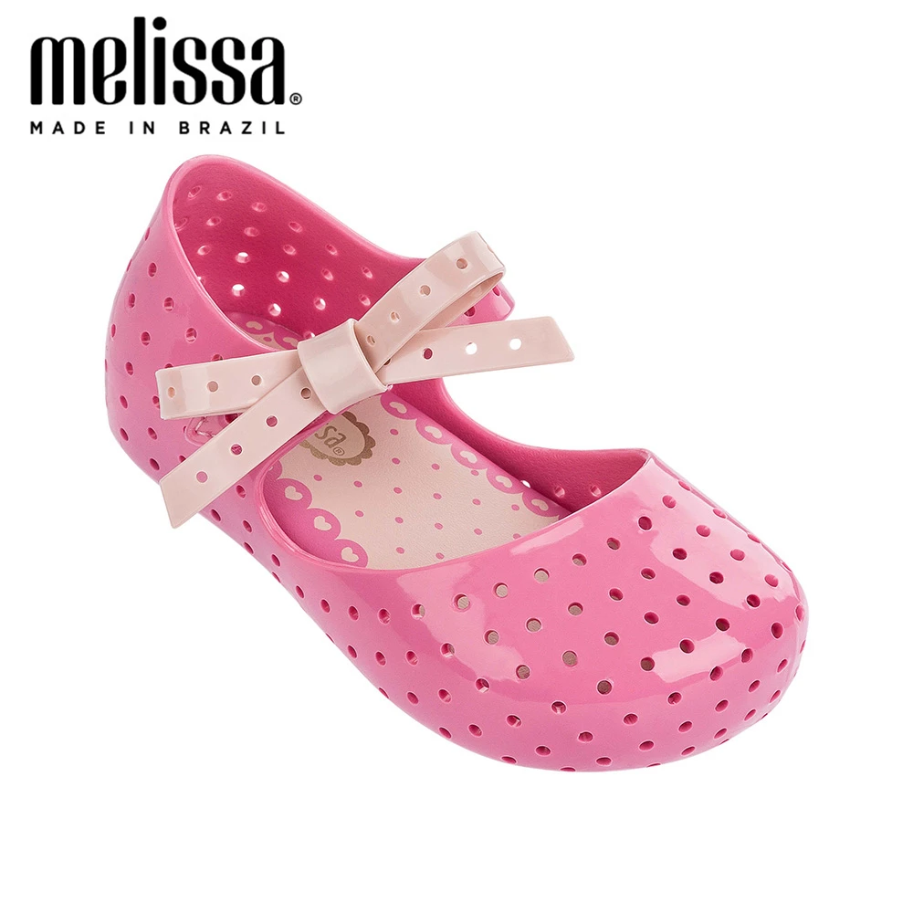 Мини Melissa Furadinha X принцесса девушка лук желе обувь сандалии 2020 новая детская для