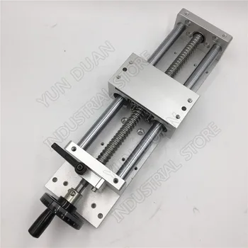 

600MM 23.6" Stroke Manual hand wheel Linear module Sliding Table Slide Linear Stage SFU1605 Ball screw C7 Displacement platform