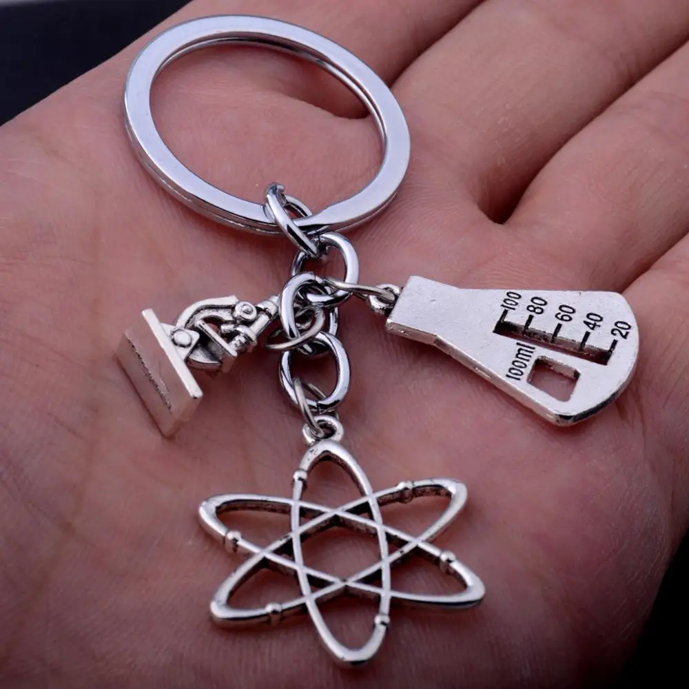 36 шт. подарок для выпускного вечера брелоки Apple Charms слова микроскоп уникальные