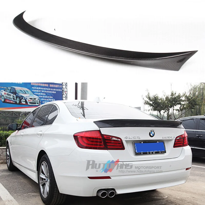 F10 M5 углеродное волокно задний спойлер для багажника крыло BMW 5 серии седан AC Стиль