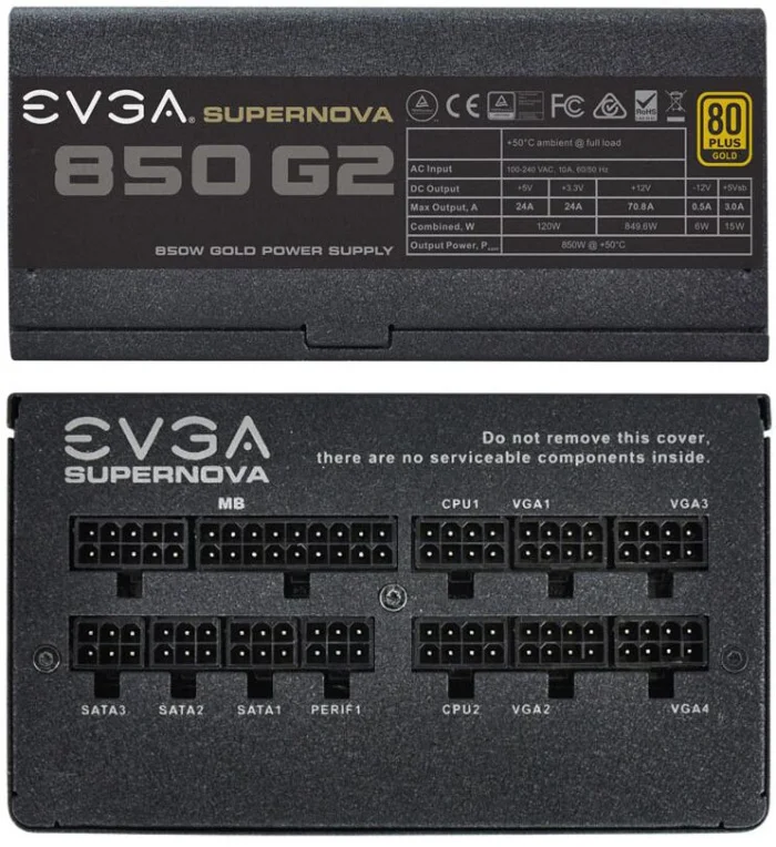 PSU  EVGA Supernova G2 850W