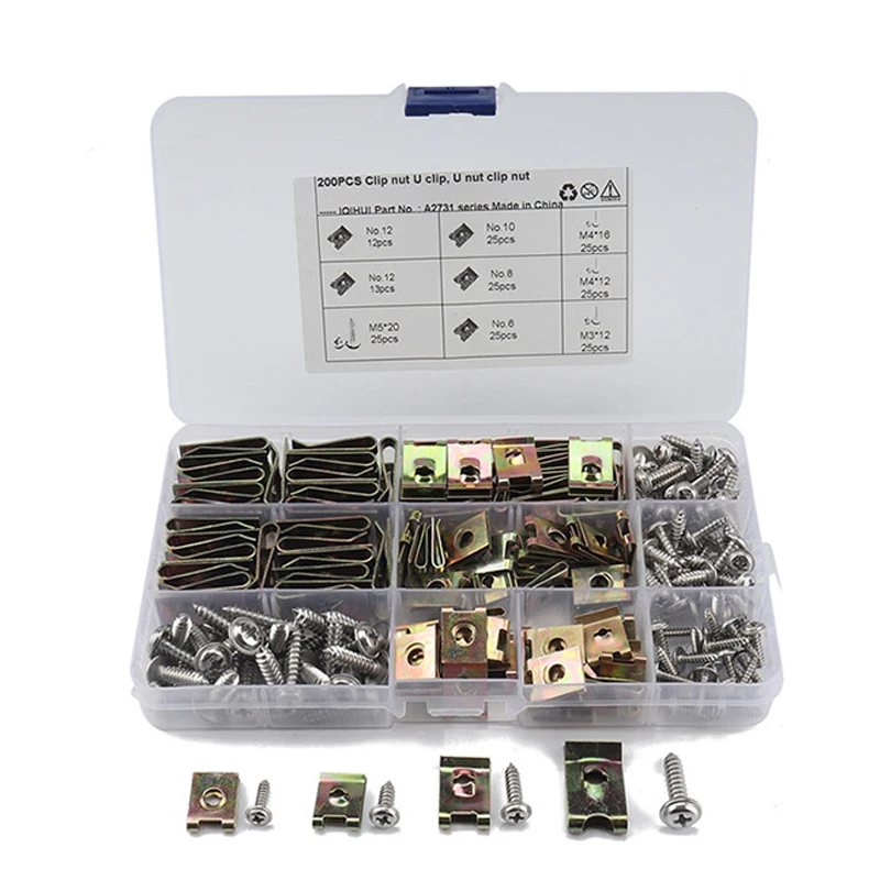 набор U-образных зажимов для мотоцикла и автомобиля