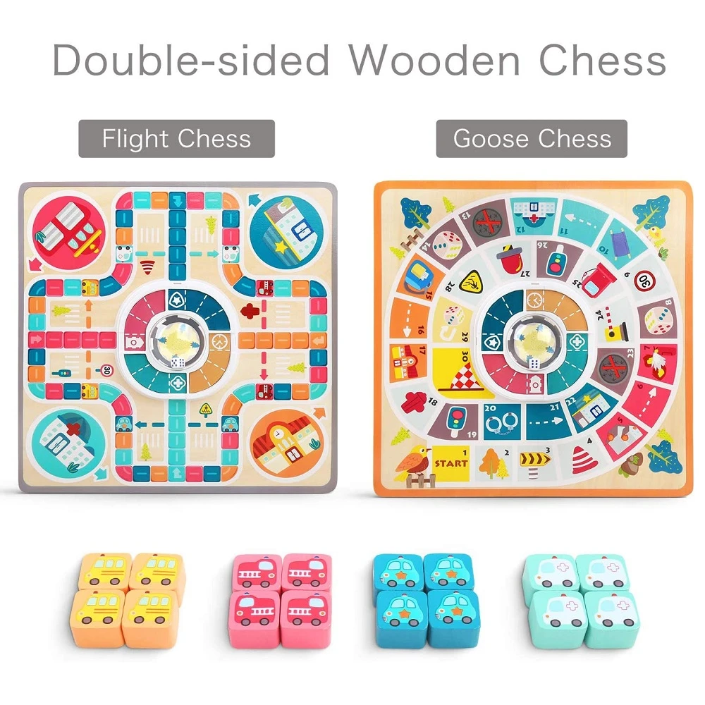 Flying Chess Parent Child Interactive Game Chess Board Kids Board Game Toys Puzzle  Jump Checkers Children Montessori Toy| | - AliExpress