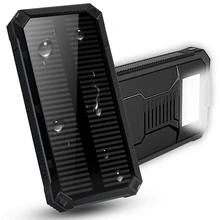 Солнечное зарядное устройство, 20000 мА/ч, быстрое зарядное устройство с фонариком, зарядное устройство для мобильного телефона, для samsung iPhone 11Pro, Xiaomi, повербанк