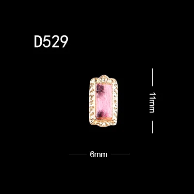 10pcs D529 TSZS, 10 шт./лот, новые модные аксессуары для ногтей из сплава леопарда, 3D украшения для ногтей, украшения для маникюра - Цвет: 10pcs D529