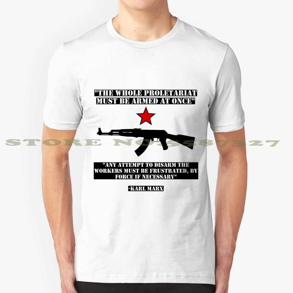T-shirt Prolétariat Communiste Russia Politique Soviet - Homme/Femme - Blanc - NEUF