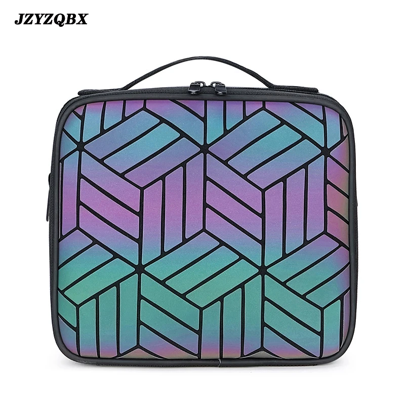 

Multifunction Storage Cosmetic Bag Fashion Exquisite Luminous One Shoulder Diagonal Package Multi-layer Nylon Waterproof Handbag
