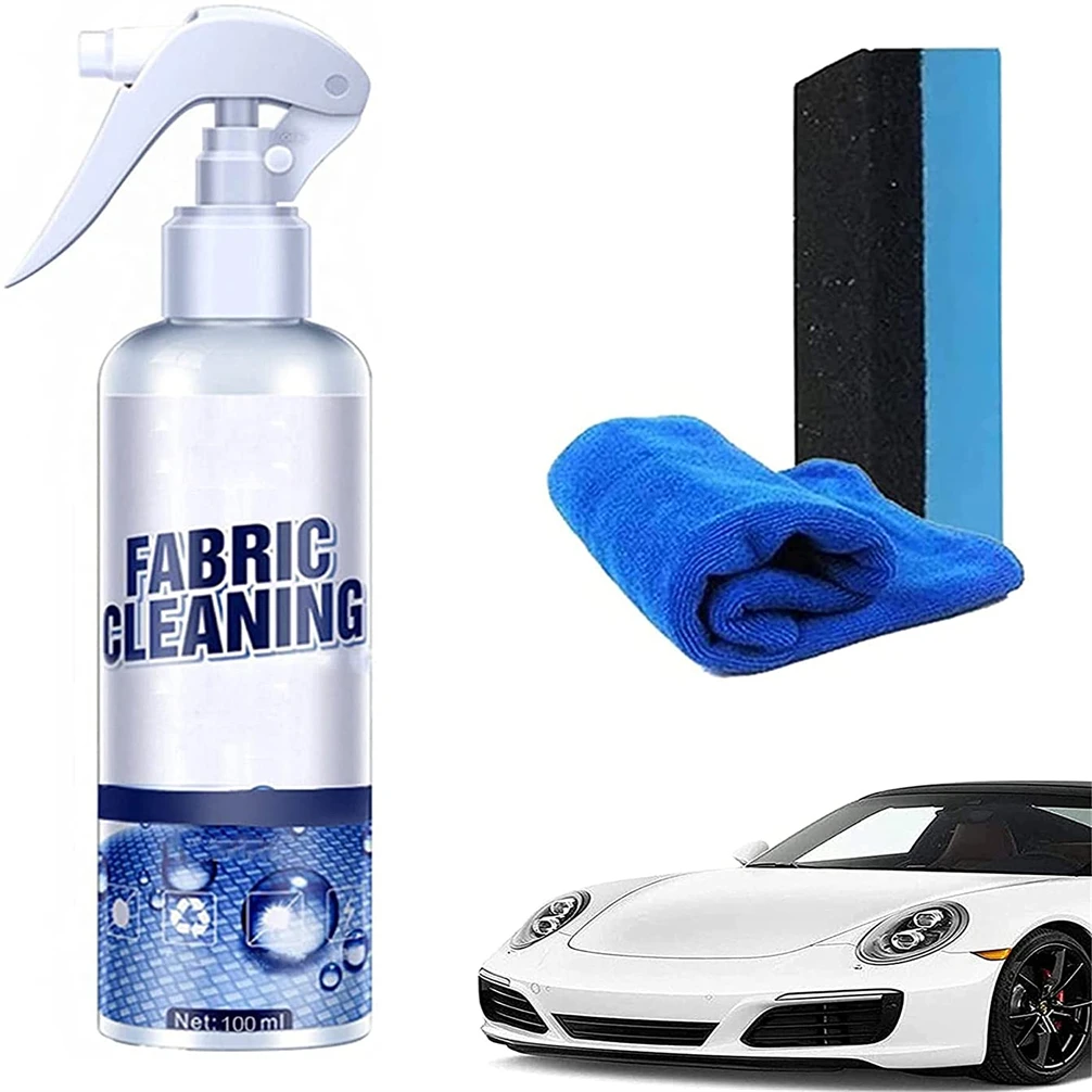 Limpiador y protector Total de interiores de coche, de limpieza de tela Interior, detergente fuerte para domésticas, franela, 256ml, #60|Producto de limpieza de cuero y tapicería| - AliExpress