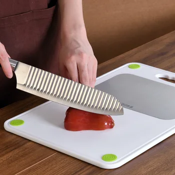 

[Promotion] 304 Stainless Steel Chopping Board Baby Auxiliary Plastic Chopping Board Kitchen