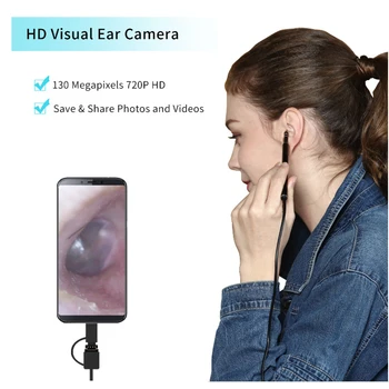 

2019 USB Ear Cleaning Tool HD Visual Ear Spoon Multifunctional Earpick With Mini Camera Pen Ear Care In-ear Cleaning Endoscope
