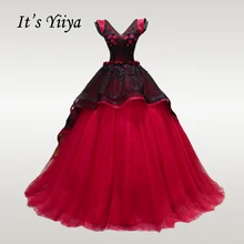 Это Yiya свадебное платье с v-образным вырезом без рукавов длиной до пола Свадебные платья flobowers кружева плюс размер Robe De Mariee CH064