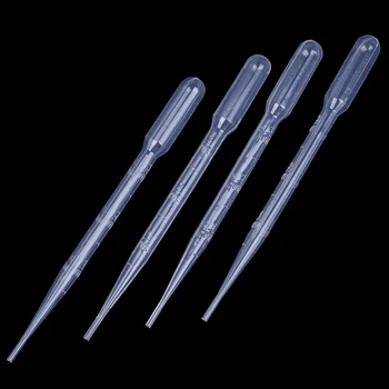 

Hot sale 4PCS 3ml Painting Accessory Transfer Makeup Pipettes Dropper Plastic Laboratory Tools Disposable Graduated Polyethylene