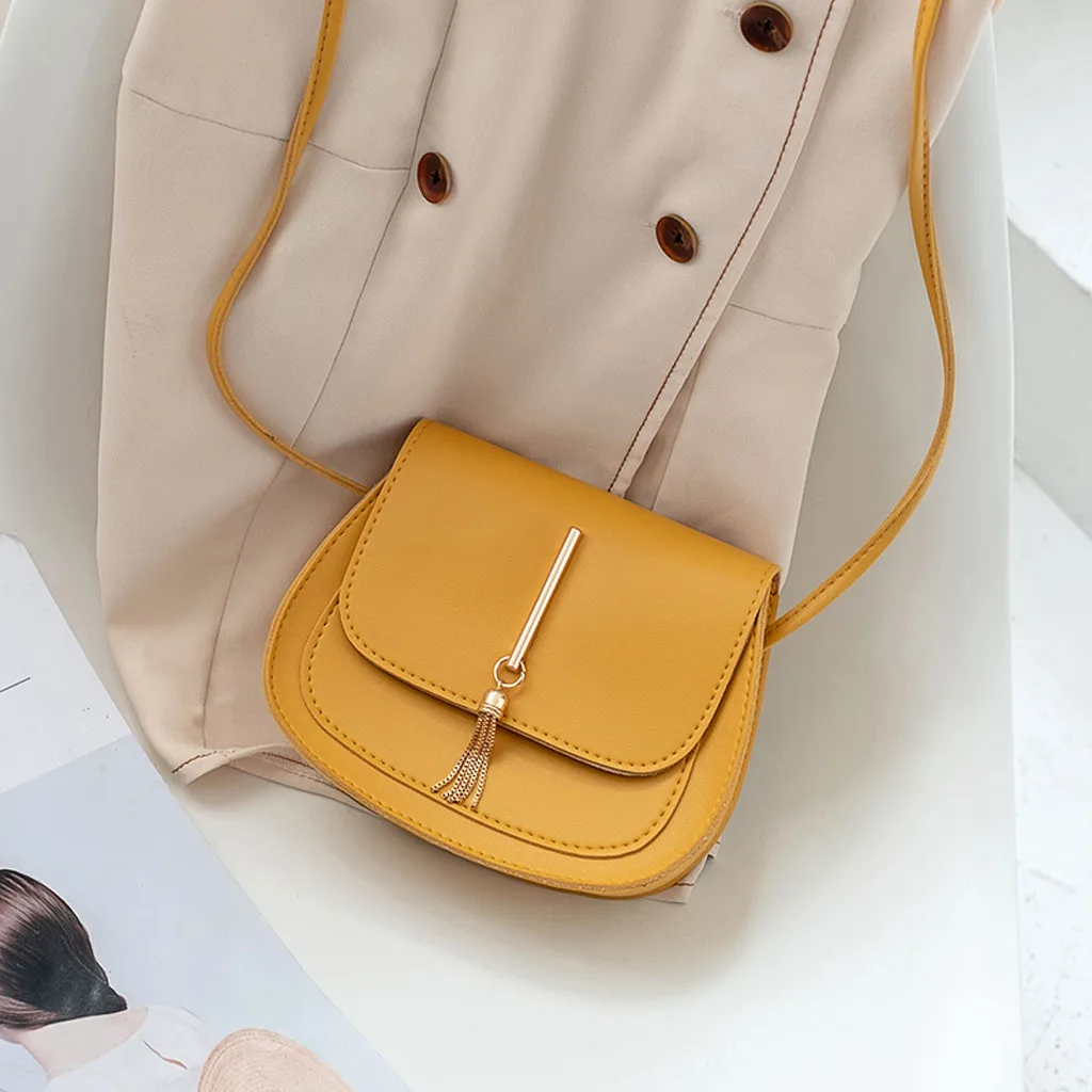 OCARDIAN модные маленькие сумки через плечо для женщин мини-сумка из искусственной кожи на плечо для девушек желтые женские сумки