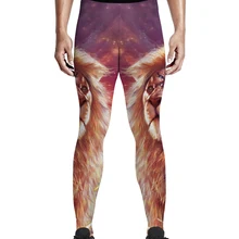 Лев глядя на Звездное брюки Sky Для мужчин модные вечерние высокой талией эластичная модель полной длины с высокой посадкой Рождество быстросохнущая яиг