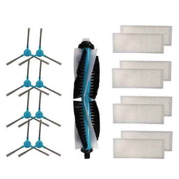 

Replacement Main Brush,Side Brush, Hepa Filters for Cecotec Conga 1390 Cecotec Conga 1290 Robot Vacuum Cleaner