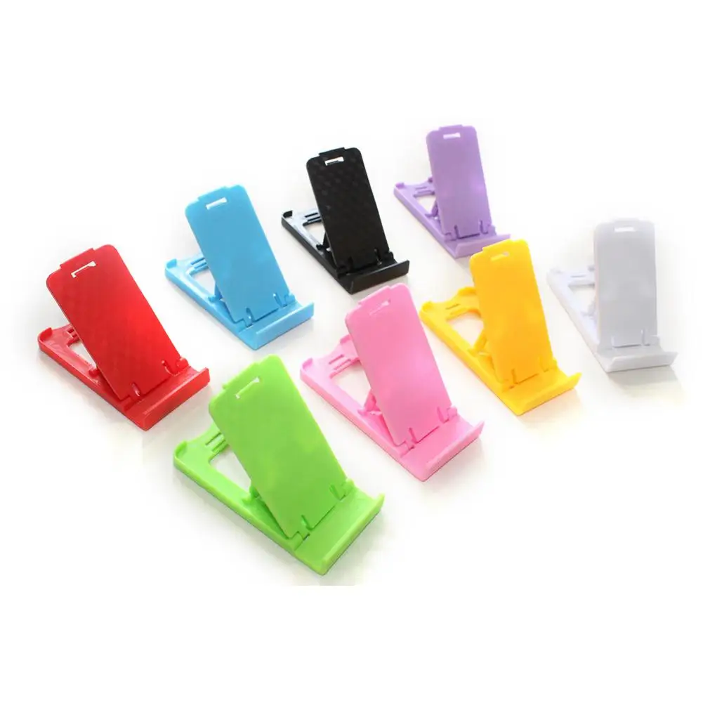 

Mini Plastic Mobile Phone Portable Stand Tablet Computer Multi-position Folding Stand Easy To Storage And Carry Random Color