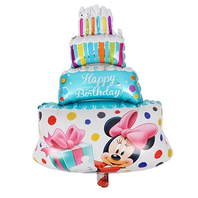 1 шт. фольгированные шары с Микки и Минни Маус, украшение для дня рождения, маленькая голова Микки, средний шар с Микки Маусом, детская игрушка - Цвет: As shown