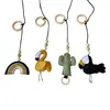 4Pcs/set Solid Wood Fitness Rack Pendant Children Room Decoration Infants Baby Gym Toy Hanging Ornaments 5