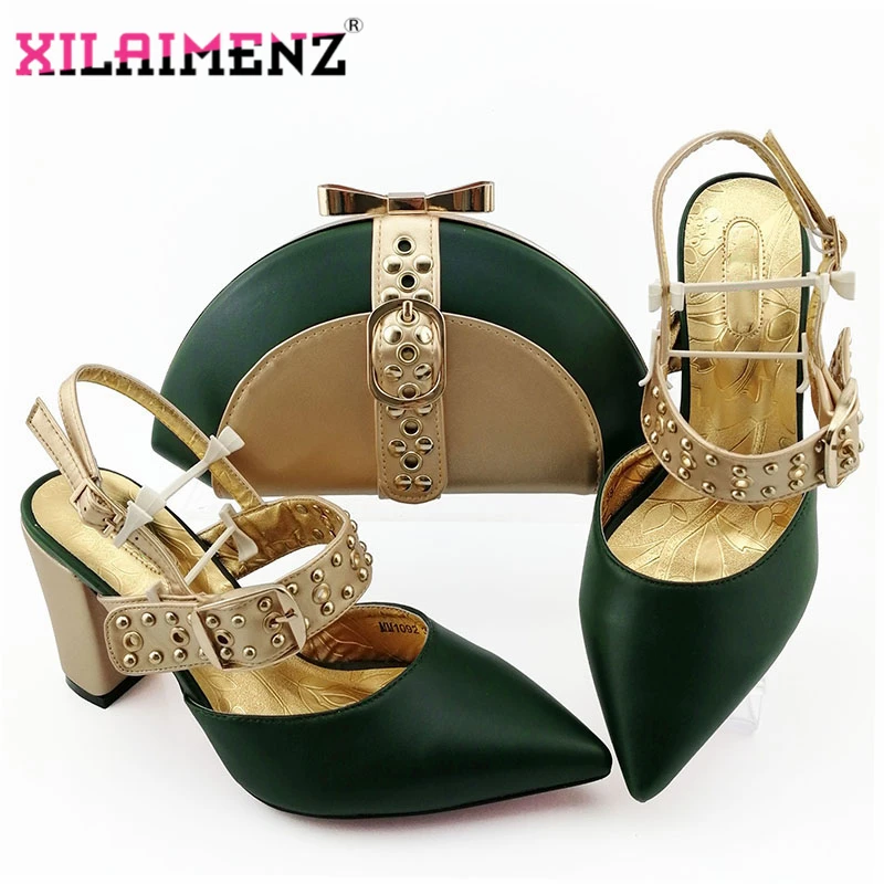 MM1092 D.GREEN SIZE38-43 HEEL9CM 0.93KG 228RMB