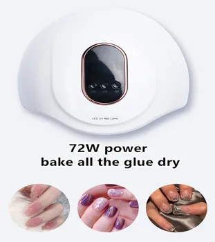 

72W UV LED Nail Lamp with 18 Pcs Leds For Manicure Gel Nail Dryer Drying Nail Polish Lamp 30s/60s/99s Auto Sensor Manicure Tools
