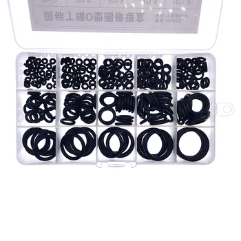 

200pcs/box NBR Seal Ring Kit Thickness 1.9 / 2.4 / 3.1mm Nitrile Rubber NBR O-Ring Gasket Sealing Ring Kit Set