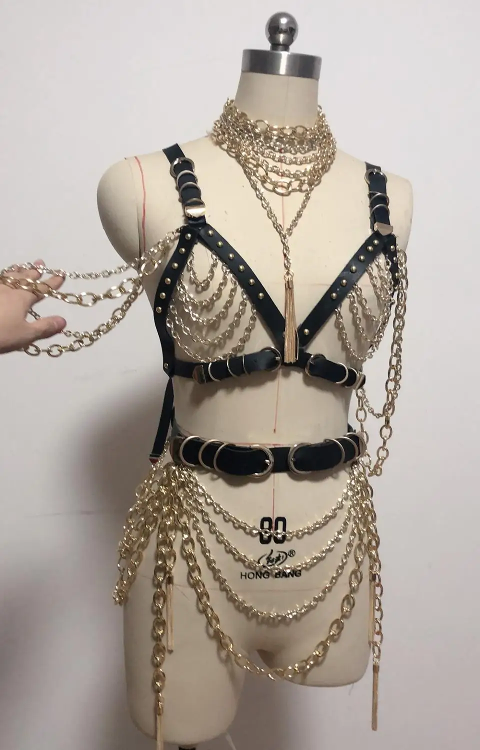 Sexy Gold Chains Costume cosplayWomen 
