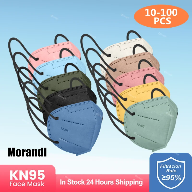 Маски для взрослых KN95 Mascarilla FPP2 Homologada Morandi color FFP2mask mascarillas kn95 certificadas ffpp2