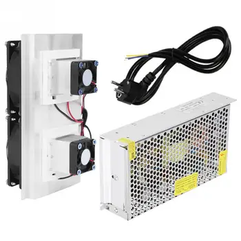 

220V EU Semiconductor Refrigeration Peltier Cooler Air Cooling Radiator DIY Mini Fridge Cooling System Power Supply (EU plug)