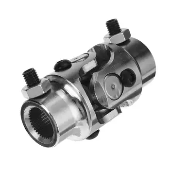 

Chrome Silver 3/4-36 Spline X 3/4" DD Chrome Steering U Joint Coupler For Mustang II Power Rack SI-AT45015