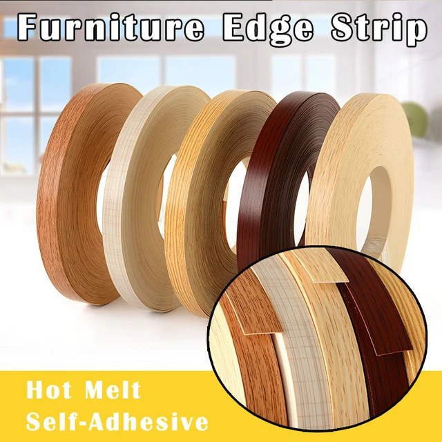 Shiny Edge Banding Tape U-shaped Veneer Strip Furniture Border Table Corner  Protector PVC Waterproof Material