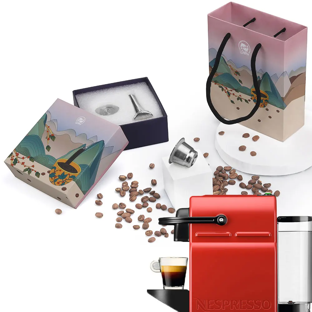 Подарочная капсула многоразовые чашки для кофе Nespresso из нержавеющей стали | Дом и