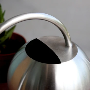 

1L Stainless Steel Watering Can Garden Flower Plants Long Mouth Sprinkling Pot Q6PE