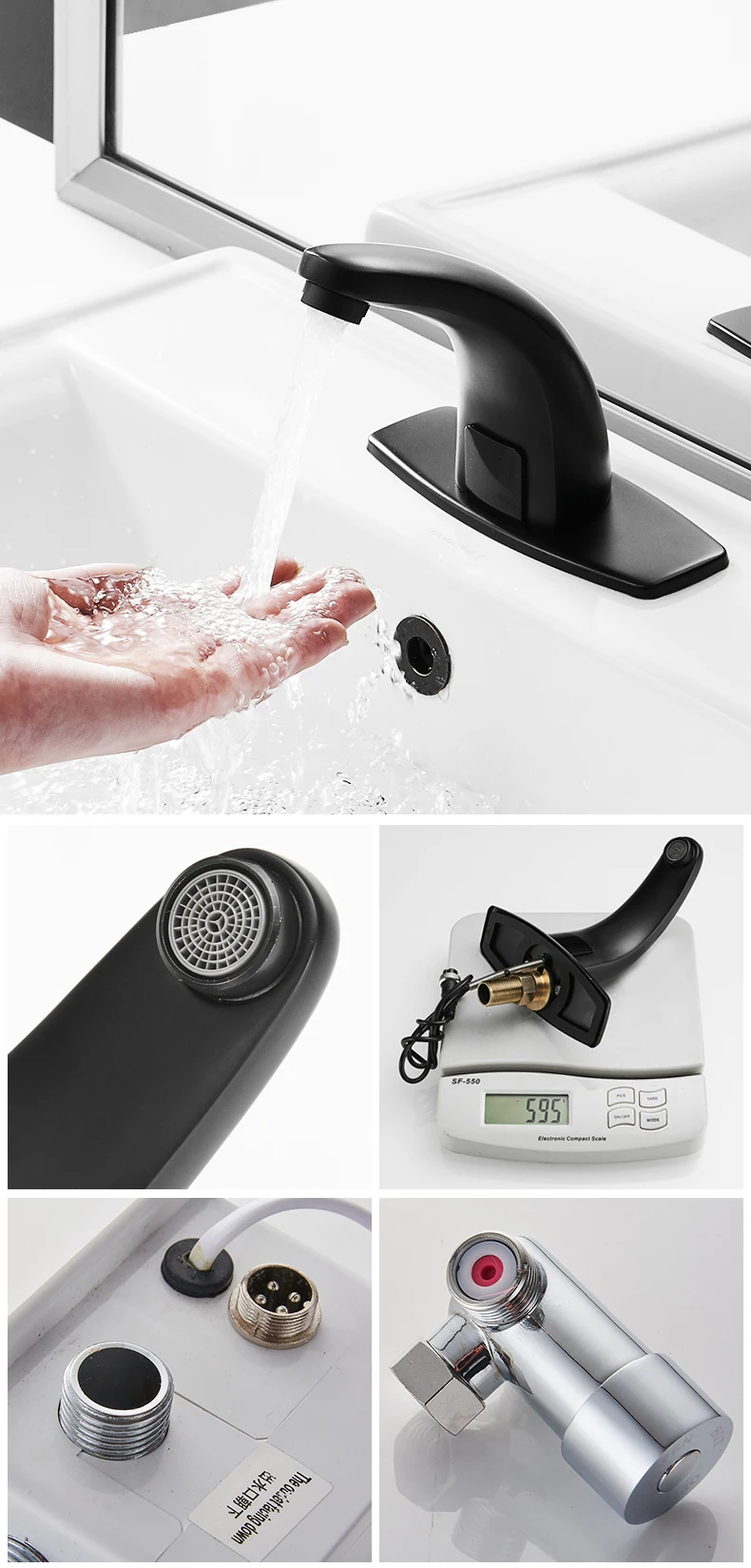 Hands-free Sensor Hot and Cold Mixer Automatic Faucet